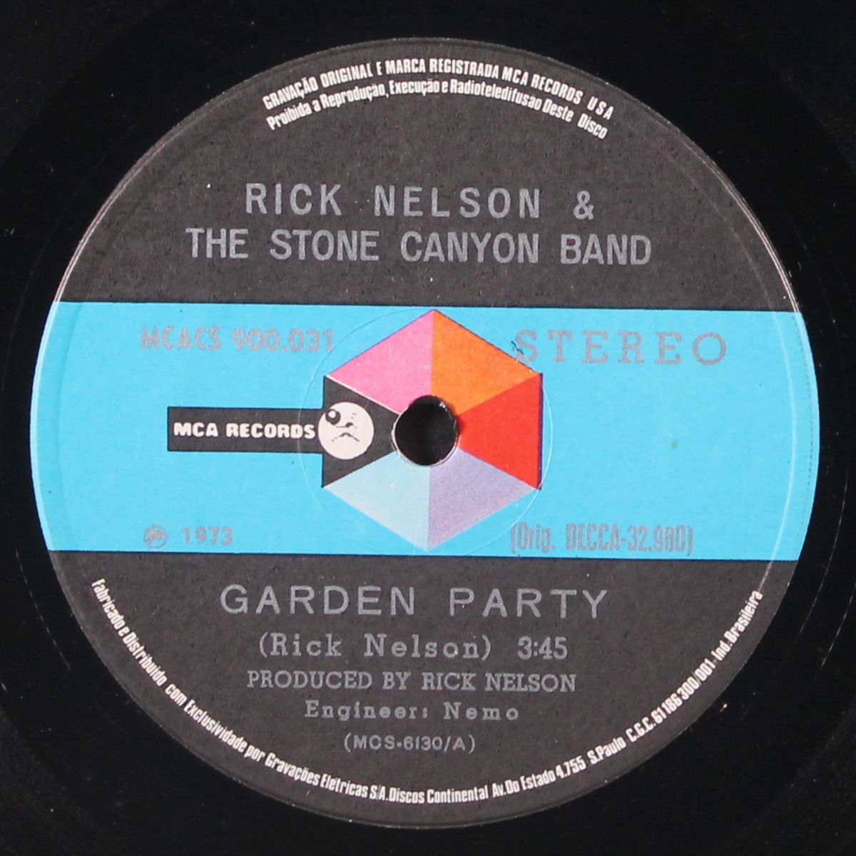 garden party / so long mama by RICK NELSON