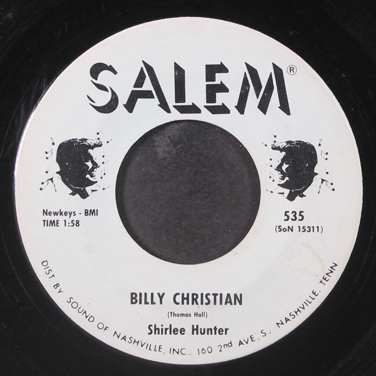 billy christian / why do you hesitate by SHIRLEE HUNTER