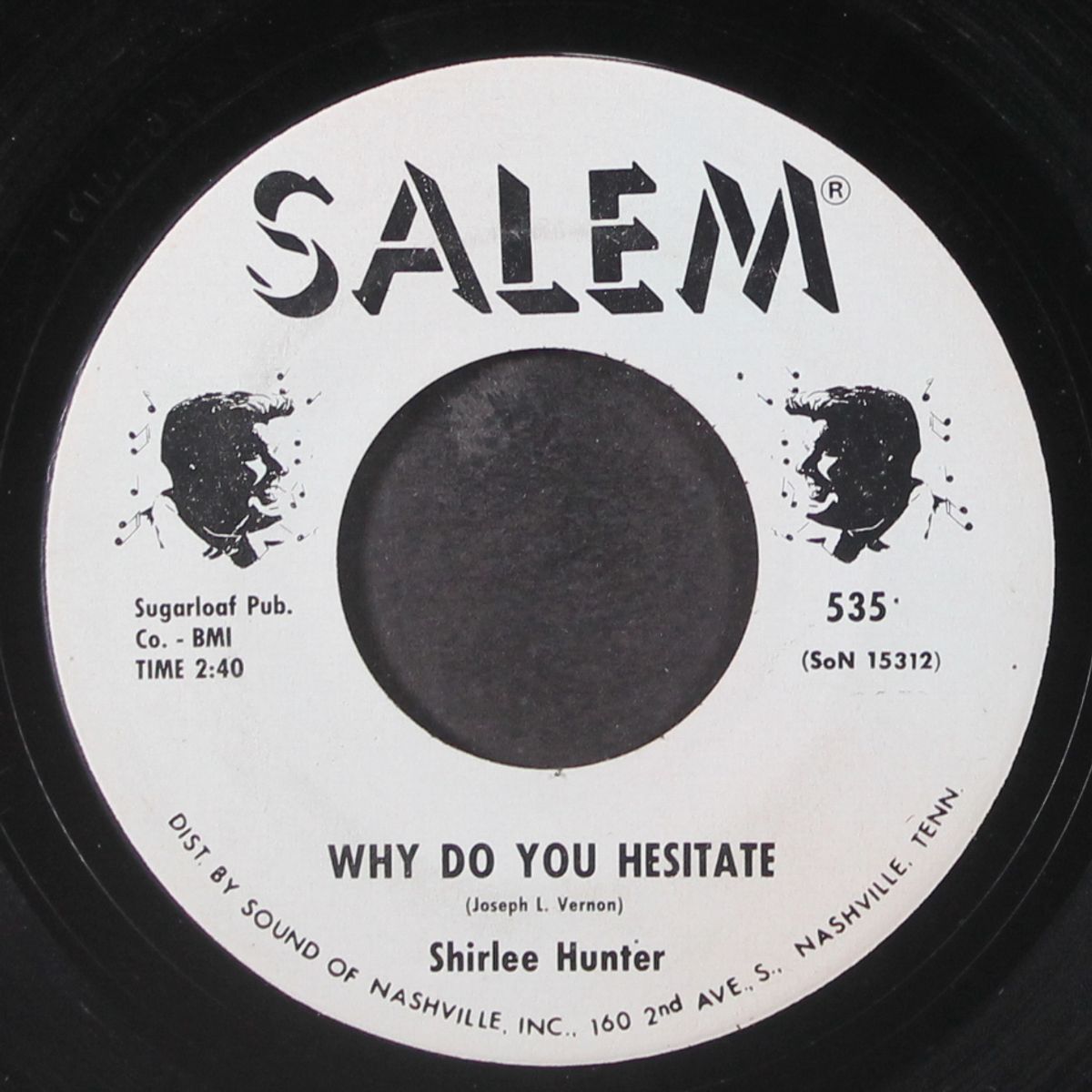 billy christian / why do you hesitate by SHIRLEE HUNTER