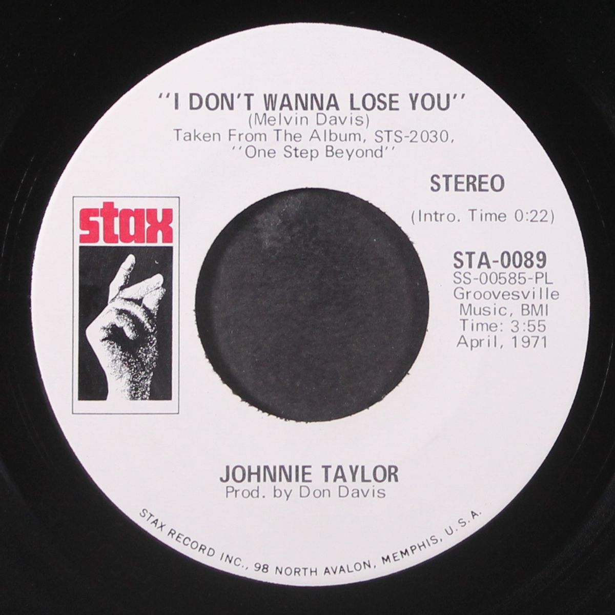 i don't wanna lose you / mono by JOHNNIE TAYLOR