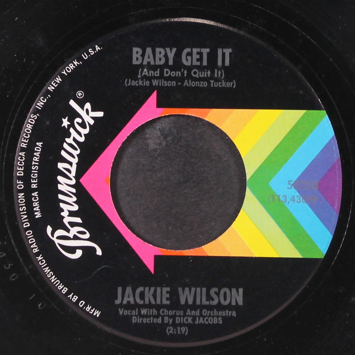 the new breed / baby get it by JACKIE WILSON