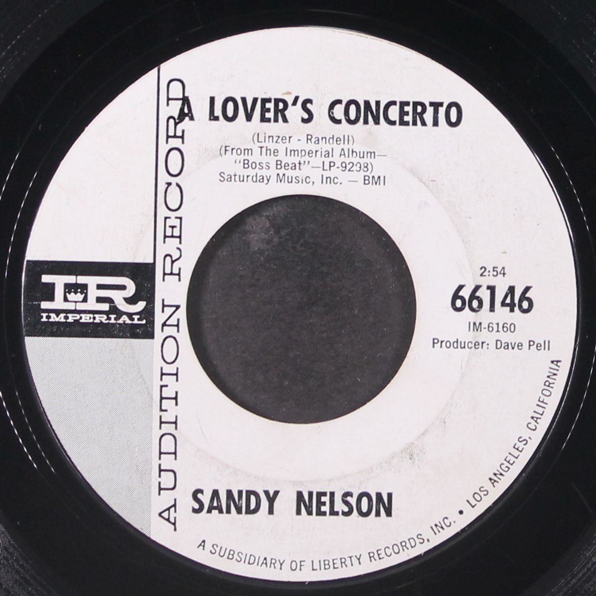 a lover's concerto / treat her right by SANDY NELSON