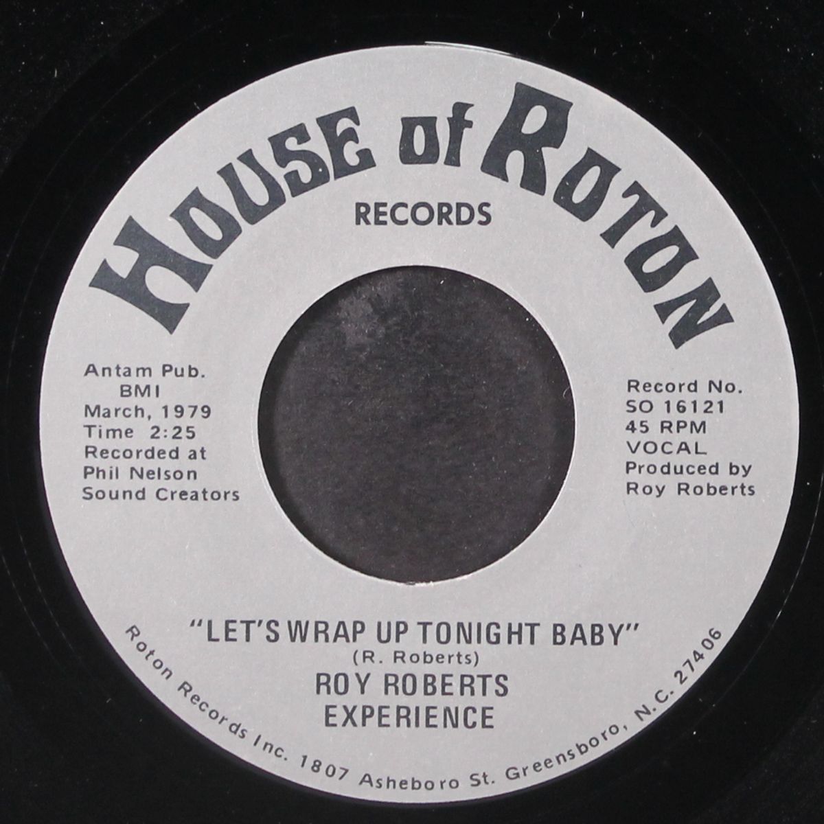 let's wrap up tonight baby / disco version by ROY ROBERTS EXPERIENCE