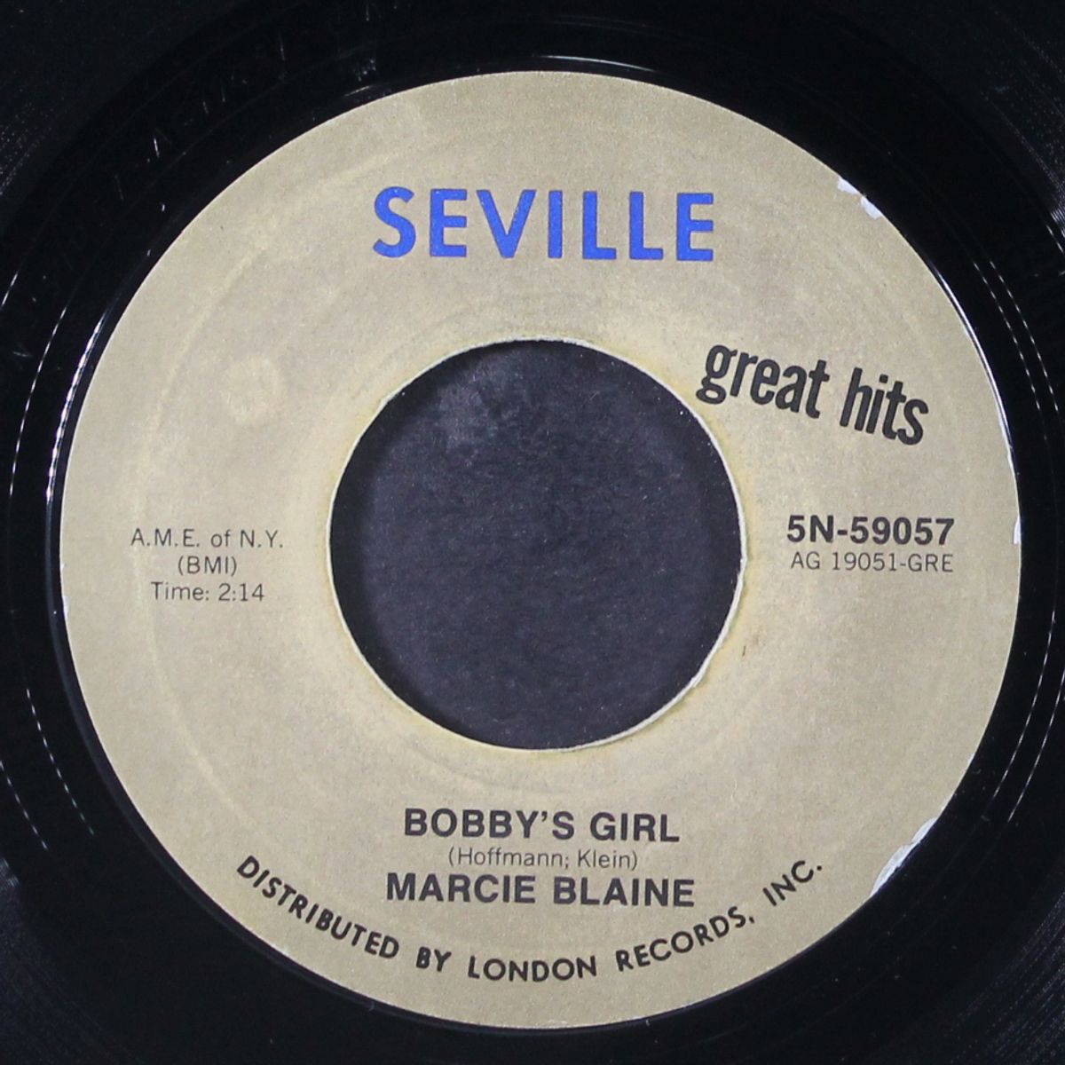 bobby's girl / shout! shout! (knock yourself out) by MARCIE BLAINE / ERNIE MARESCA