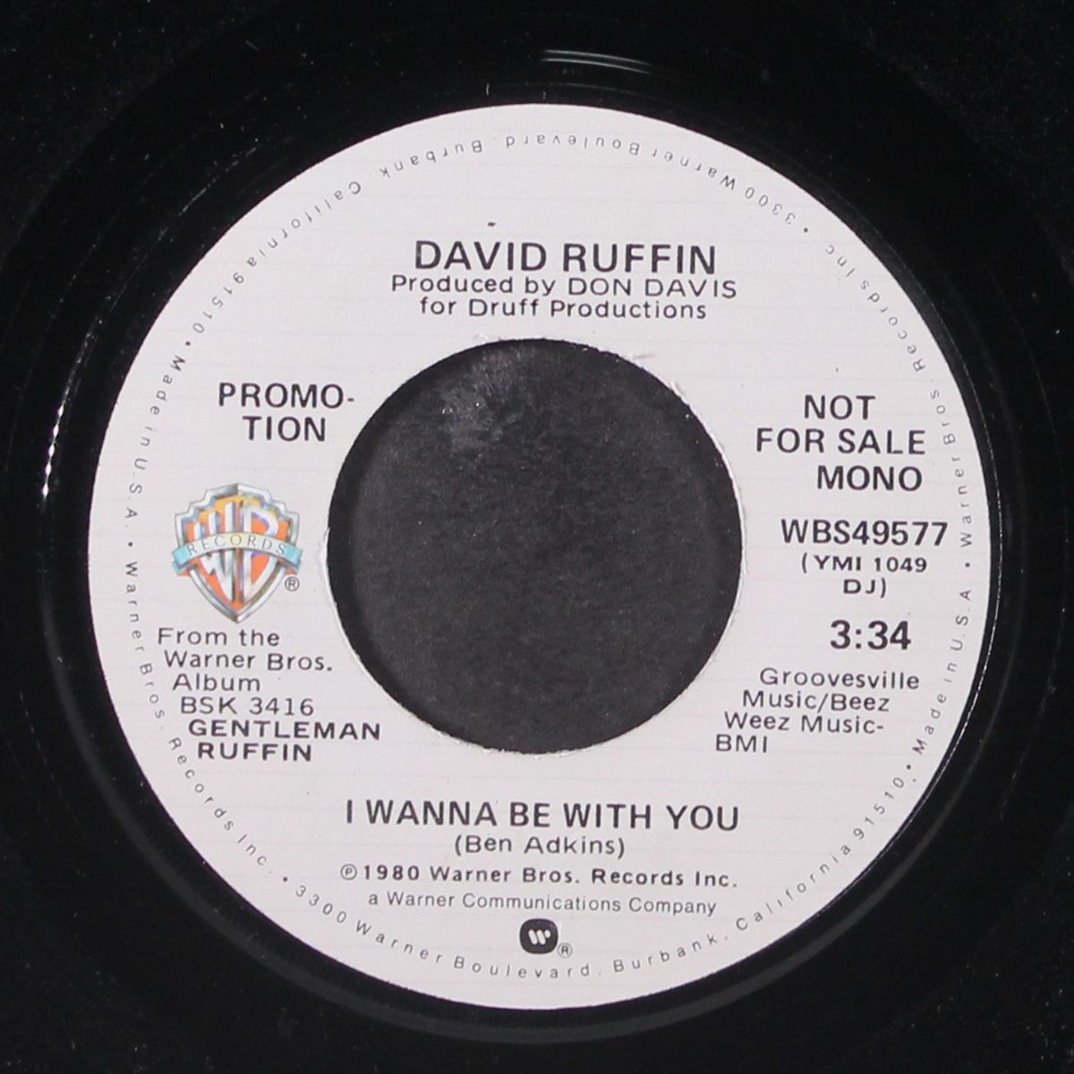i wanna be with you / mono by DAVID RUFFIN