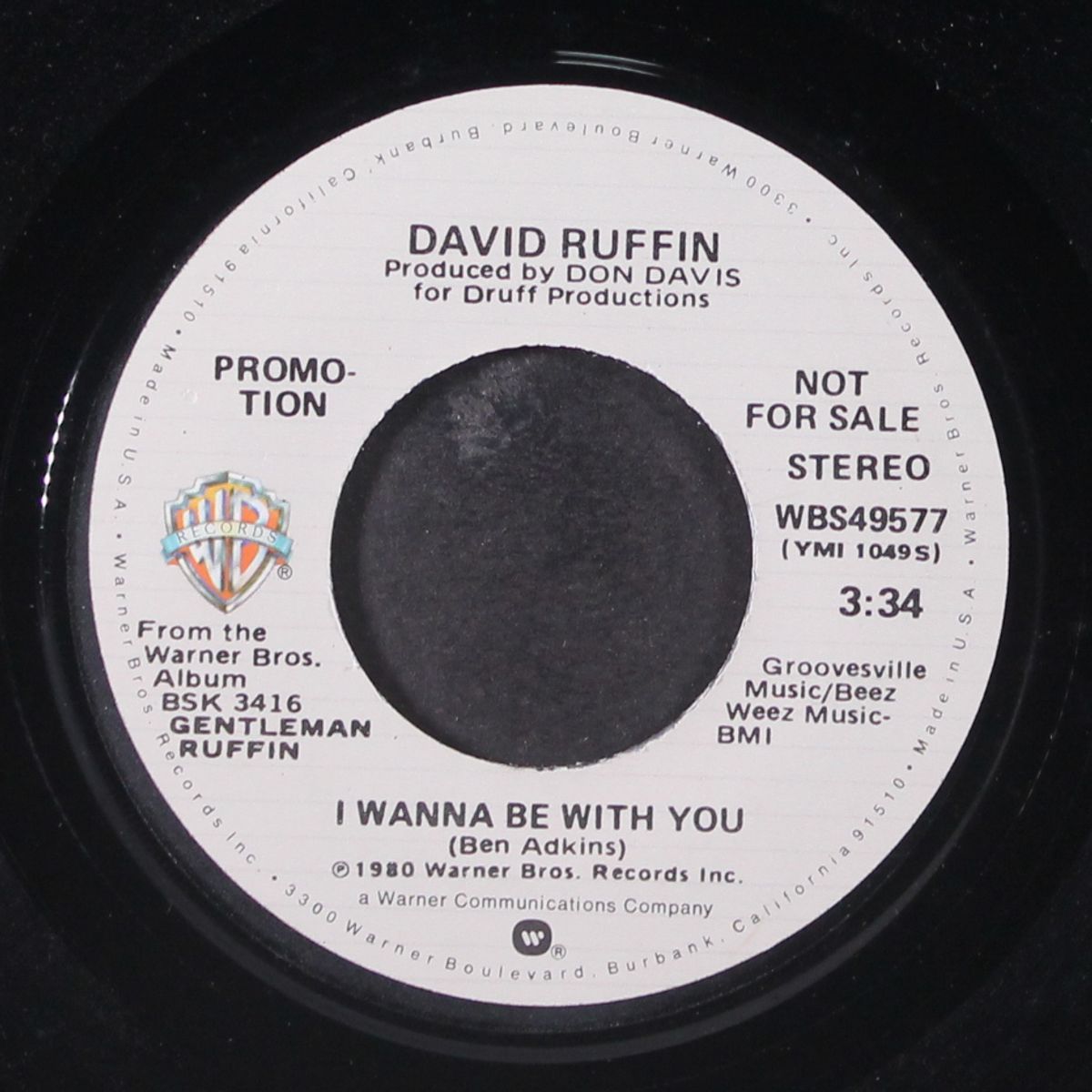 i wanna be with you / mono by DAVID RUFFIN