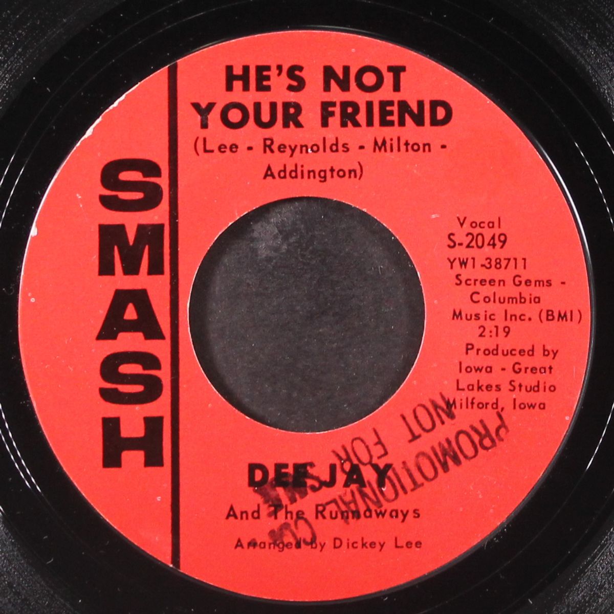 she's a big girl now / he's not your friend by DEE JAY & RUNAWAYS