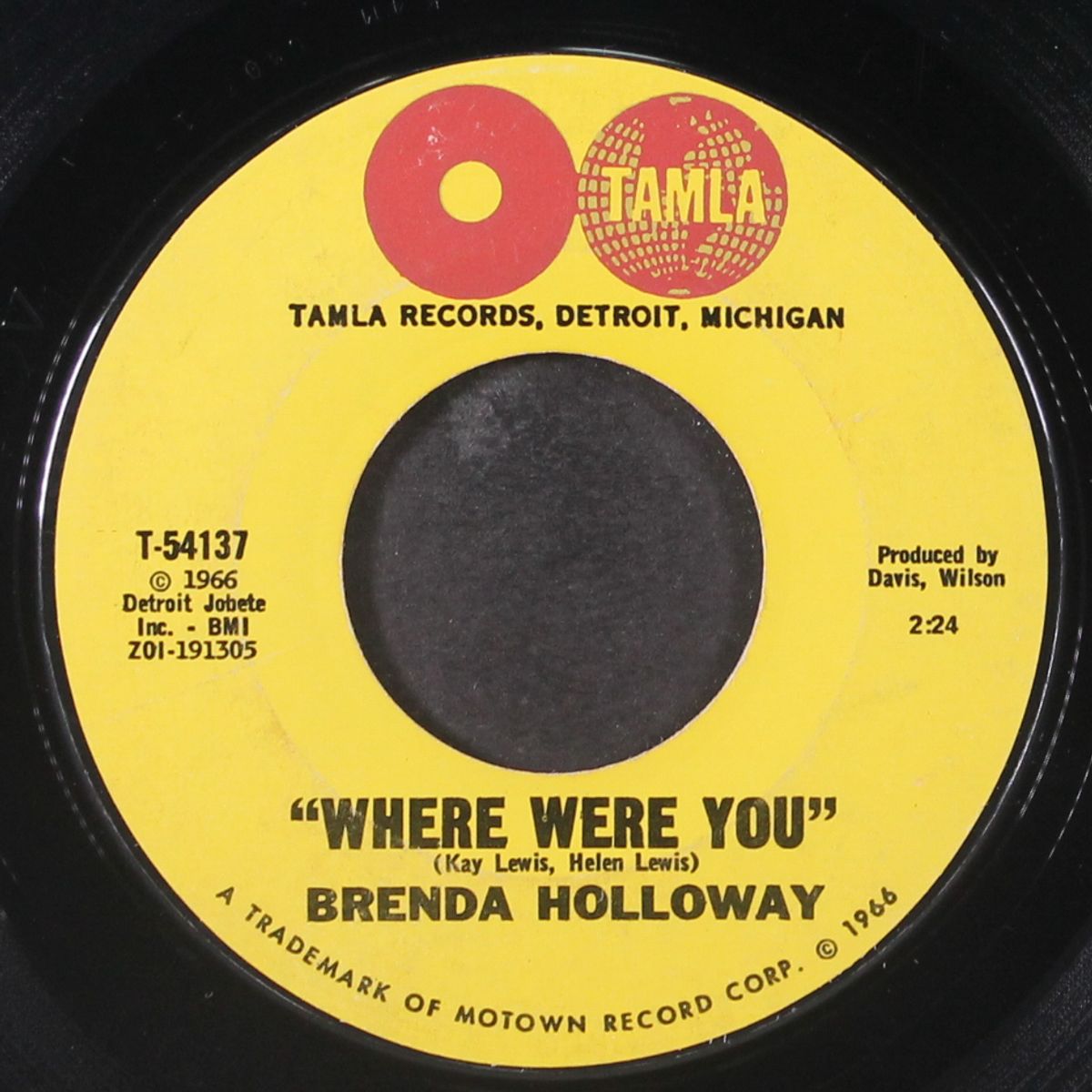 hurt a little every day / where were you by BRENDA HOLLOWAY