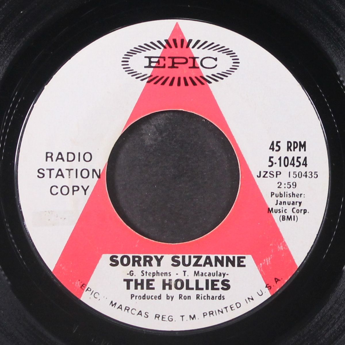 sorry suzanne / not that way at all by HOLLIES
