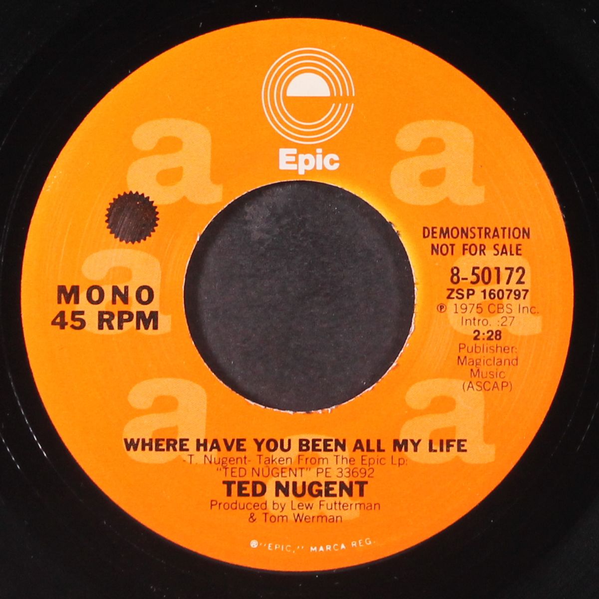 where have you been all my life / mono by TED NUGENT
