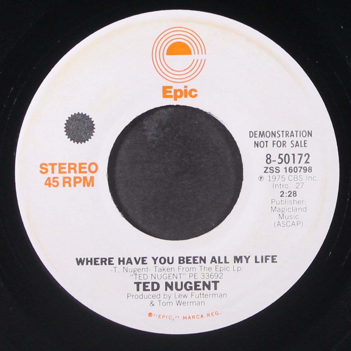 where have you been all my life / mono by TED NUGENT