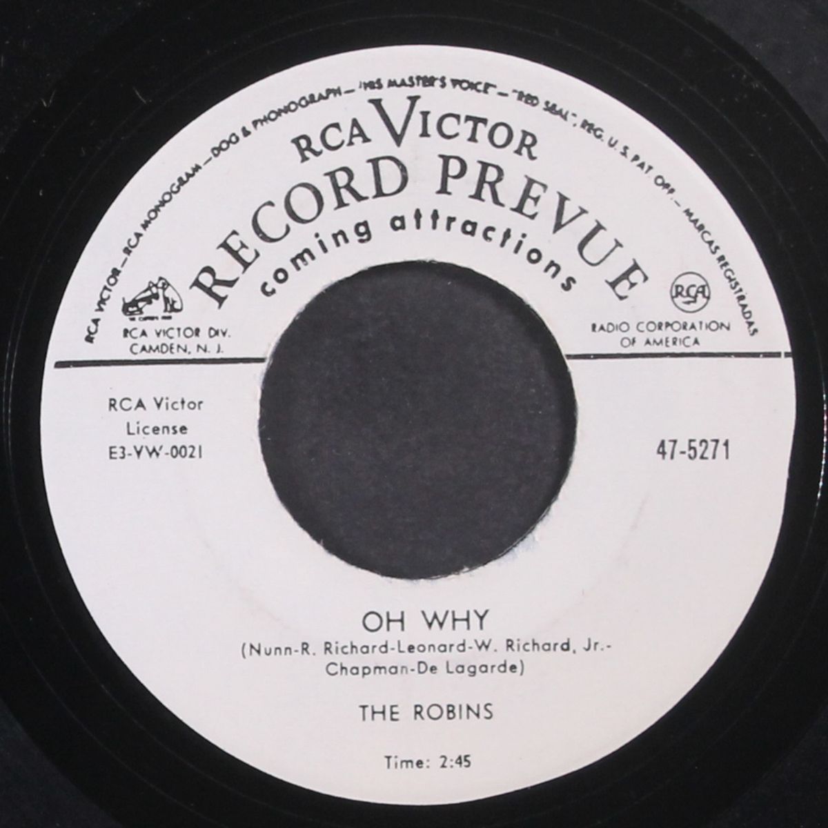 oh why / all right baby by ROBINS