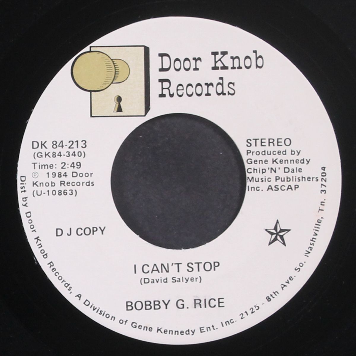 back to love / i can't stop by BOBBY G. RICE