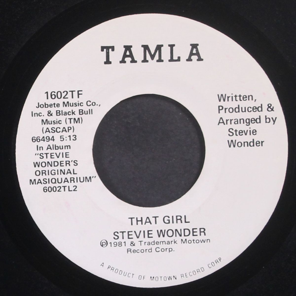 that girl by STEVIE WONDER