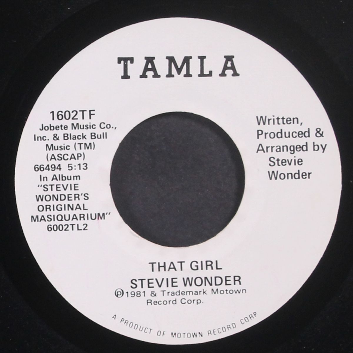 that girl by STEVIE WONDER