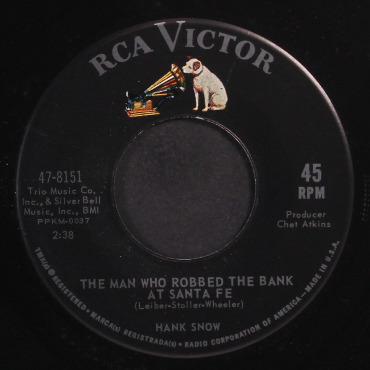the man who robbed the bank at santa fe by HANK SNOW