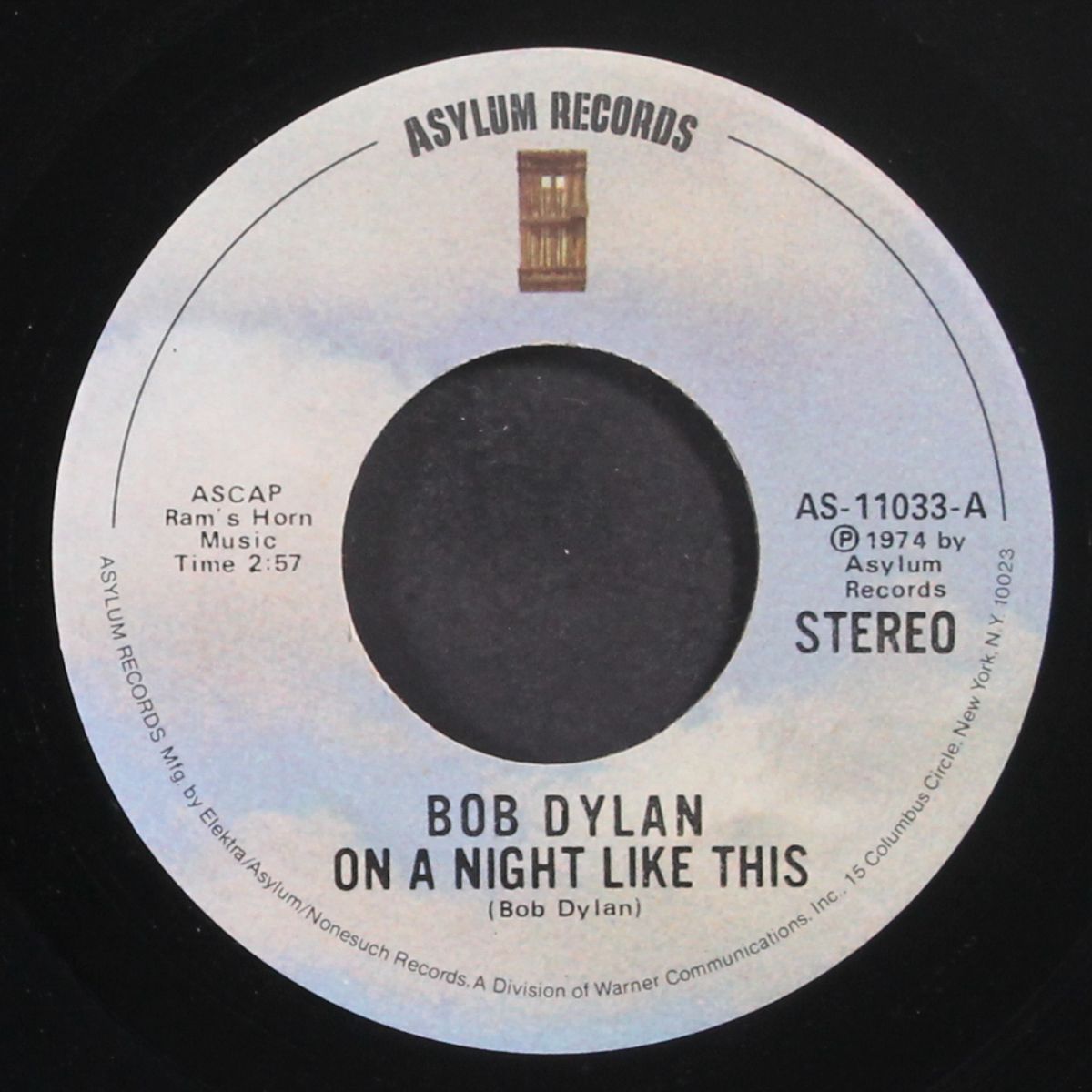 on a night like this / you angel you by BOB DYLAN