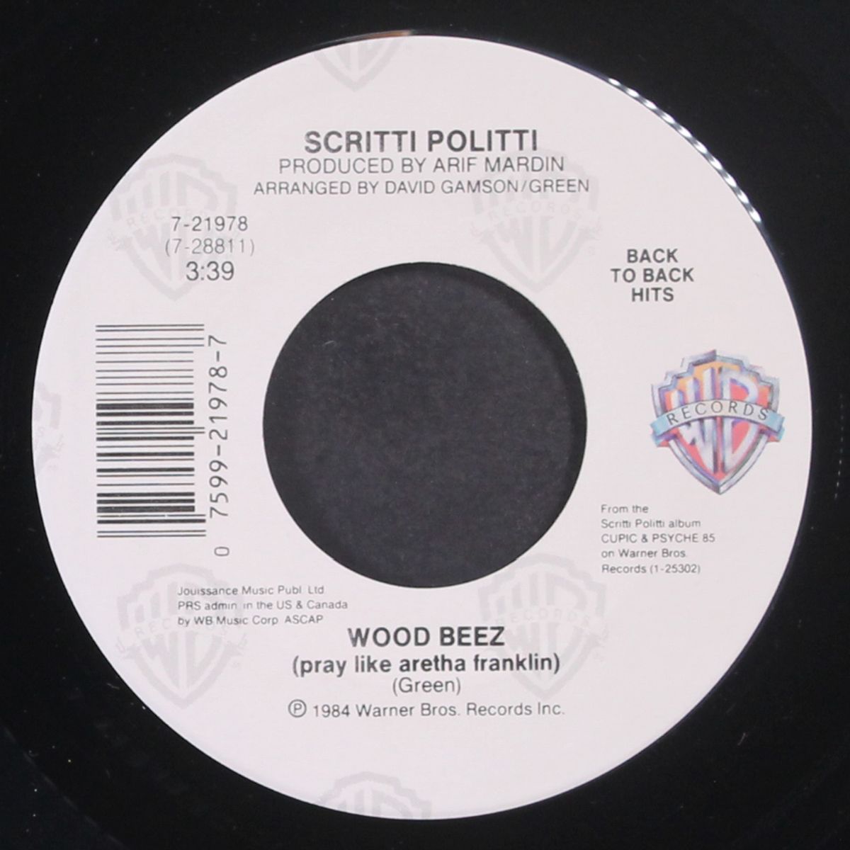 perfect way / wood beez by SCRITTI POLITTI
