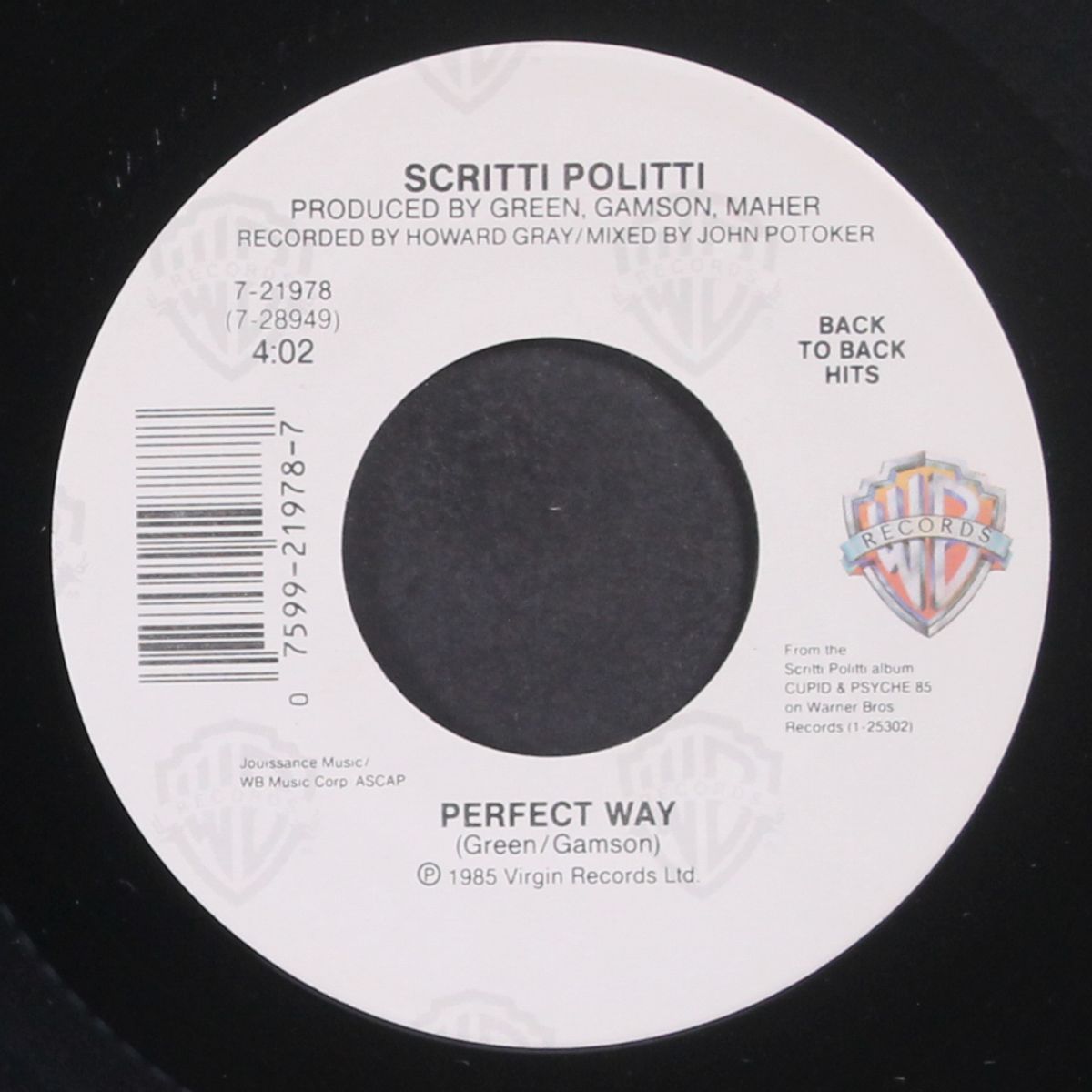 perfect way / wood beez by SCRITTI POLITTI