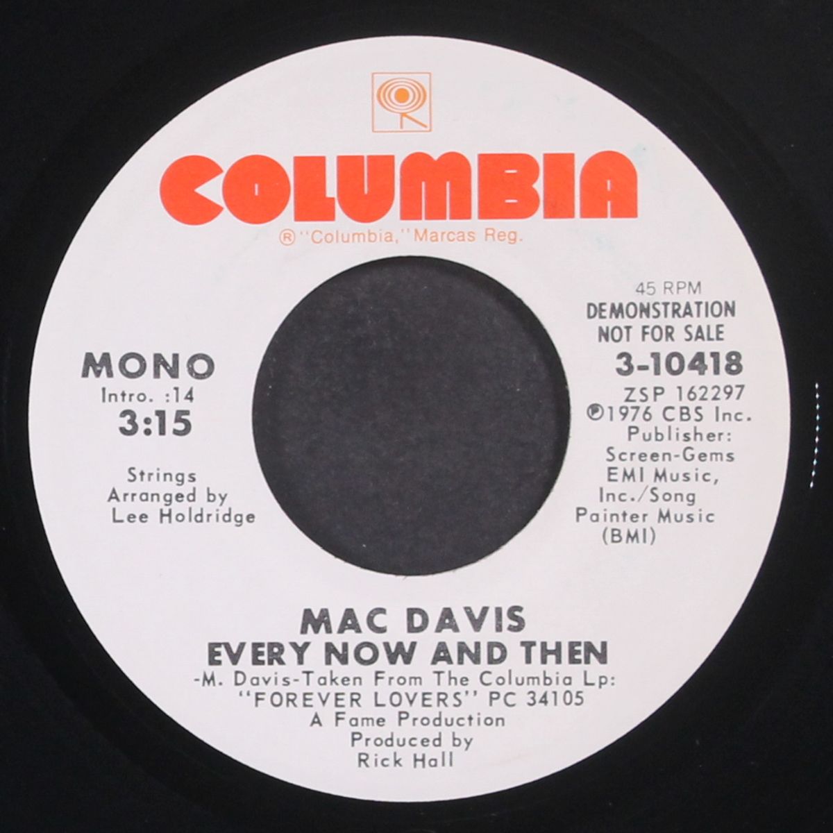 every now & then / mono by MAC DAVIS