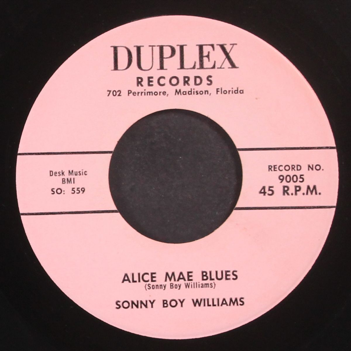 alice mae blues / opossum rock by SONNY BOY WILLIAMSON