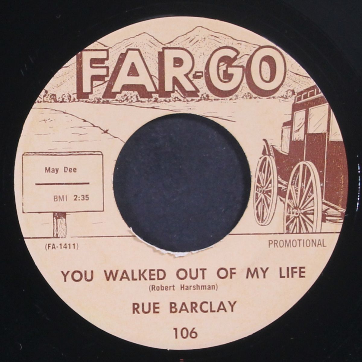 don't come crying / you walked out of my life by RUE BARCLAY