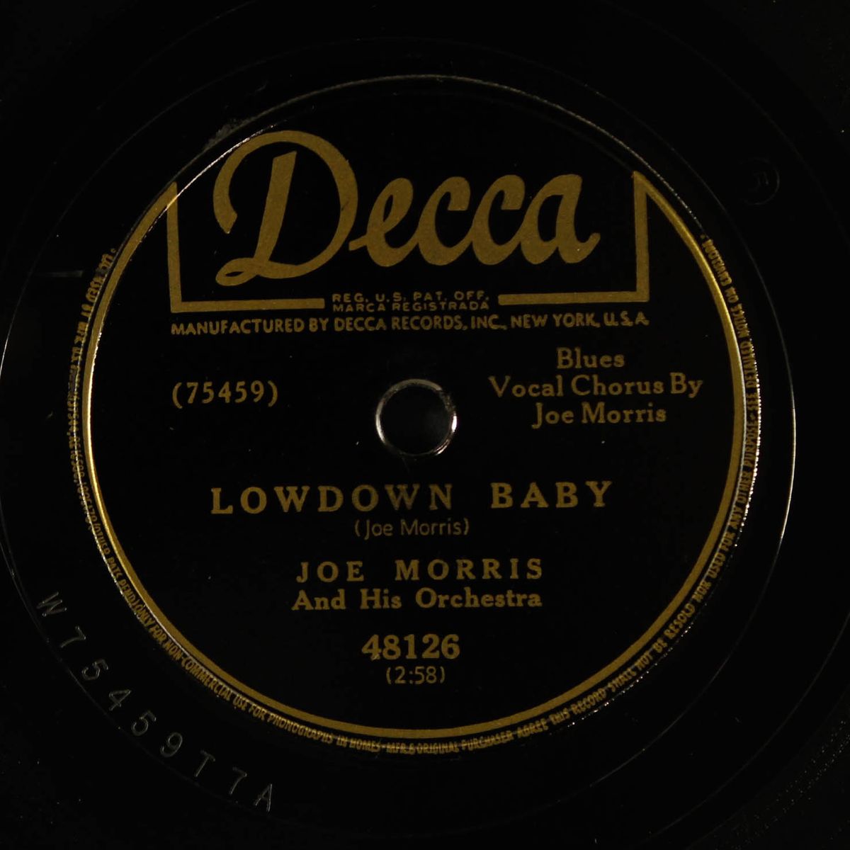 lowdown / broken hearted blues by JOE MORRIS