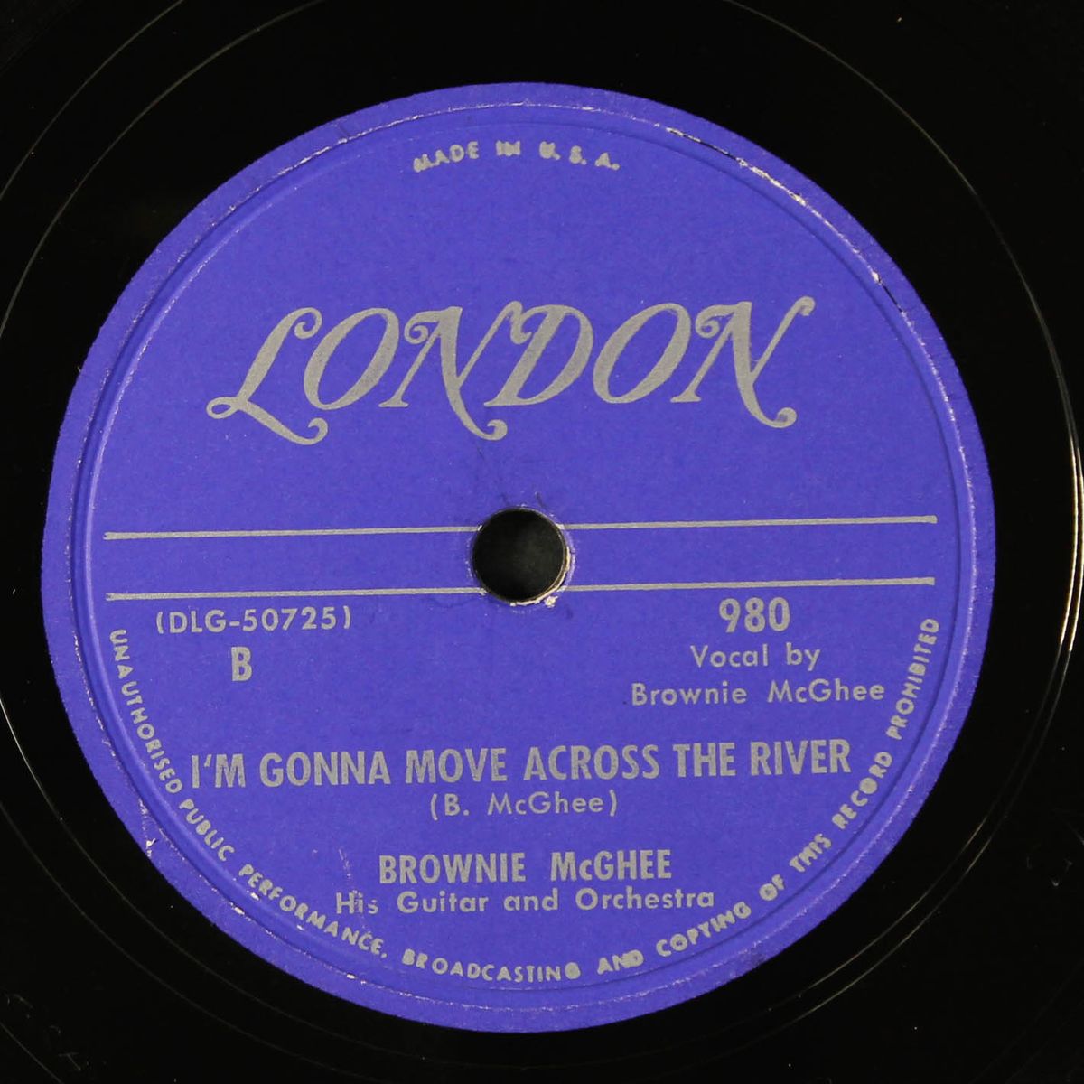 buggy boogie / i'm gonna move across the river by BROWNIE MCGHEE