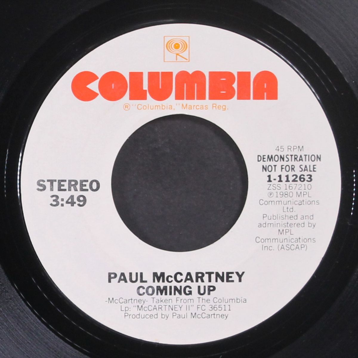 coming up by PAUL MCCARTNEY