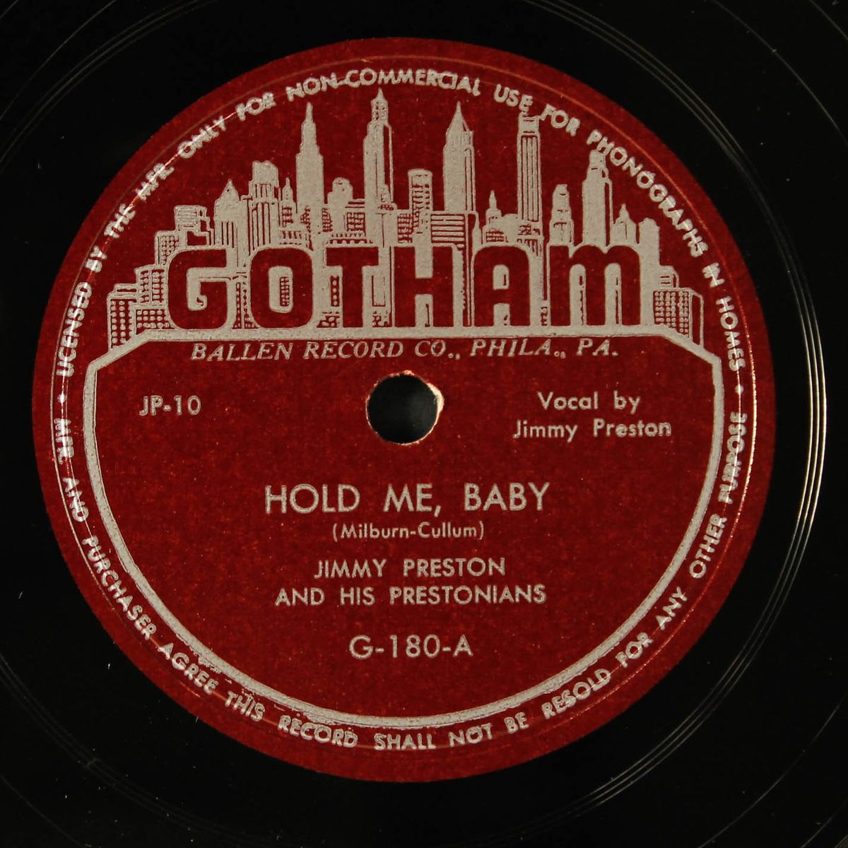 hold me, baby / home cookin' by JIMMY PRESTON