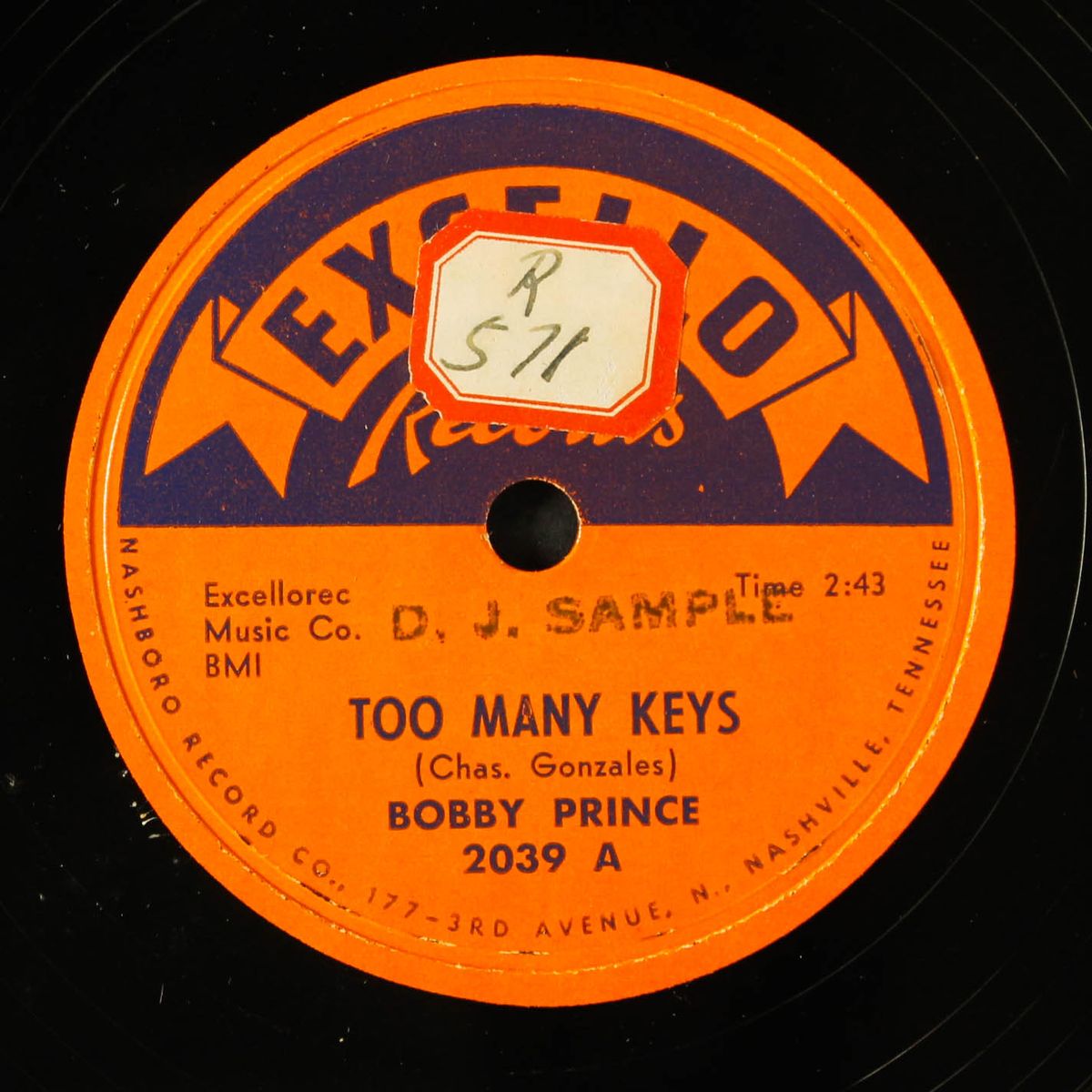 too many keys / please give me your love by BOBBY PRINCE