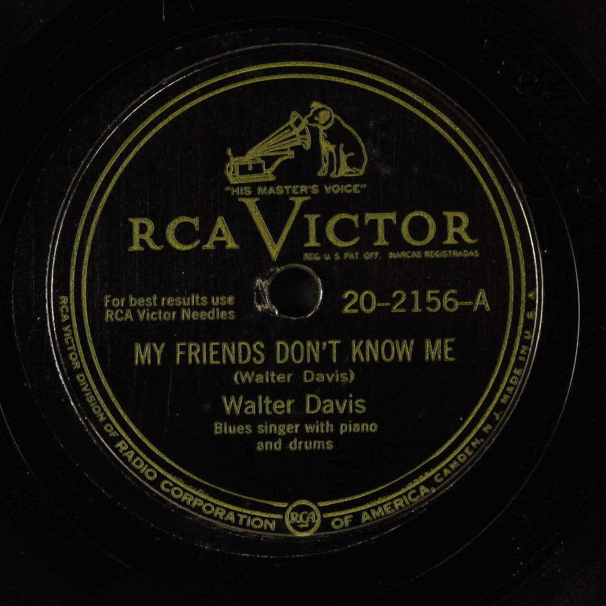 my friends / when you need my help by WALTER DAVIS