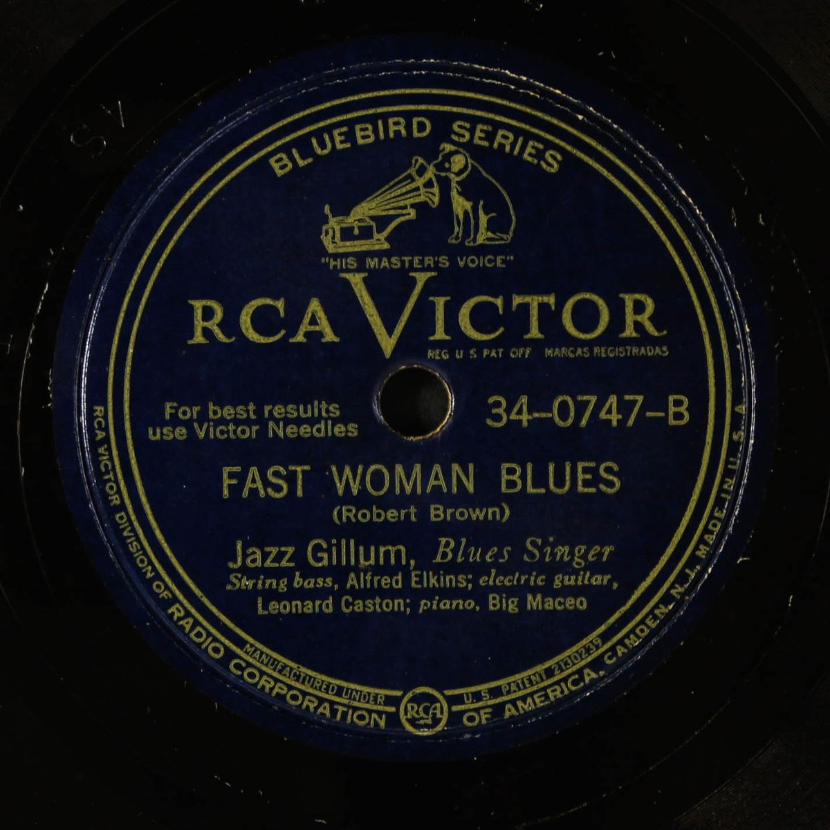 keep on sailing / fast woman blues by JAZZ GILLUM