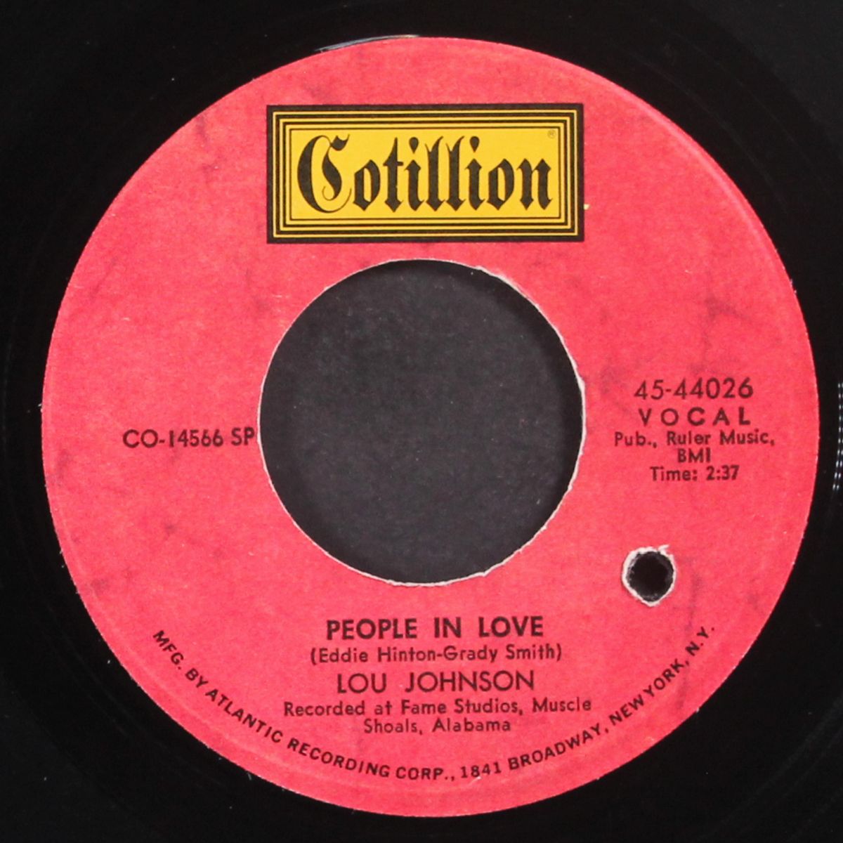 don't play that song / people in love by LOU JOHNSON