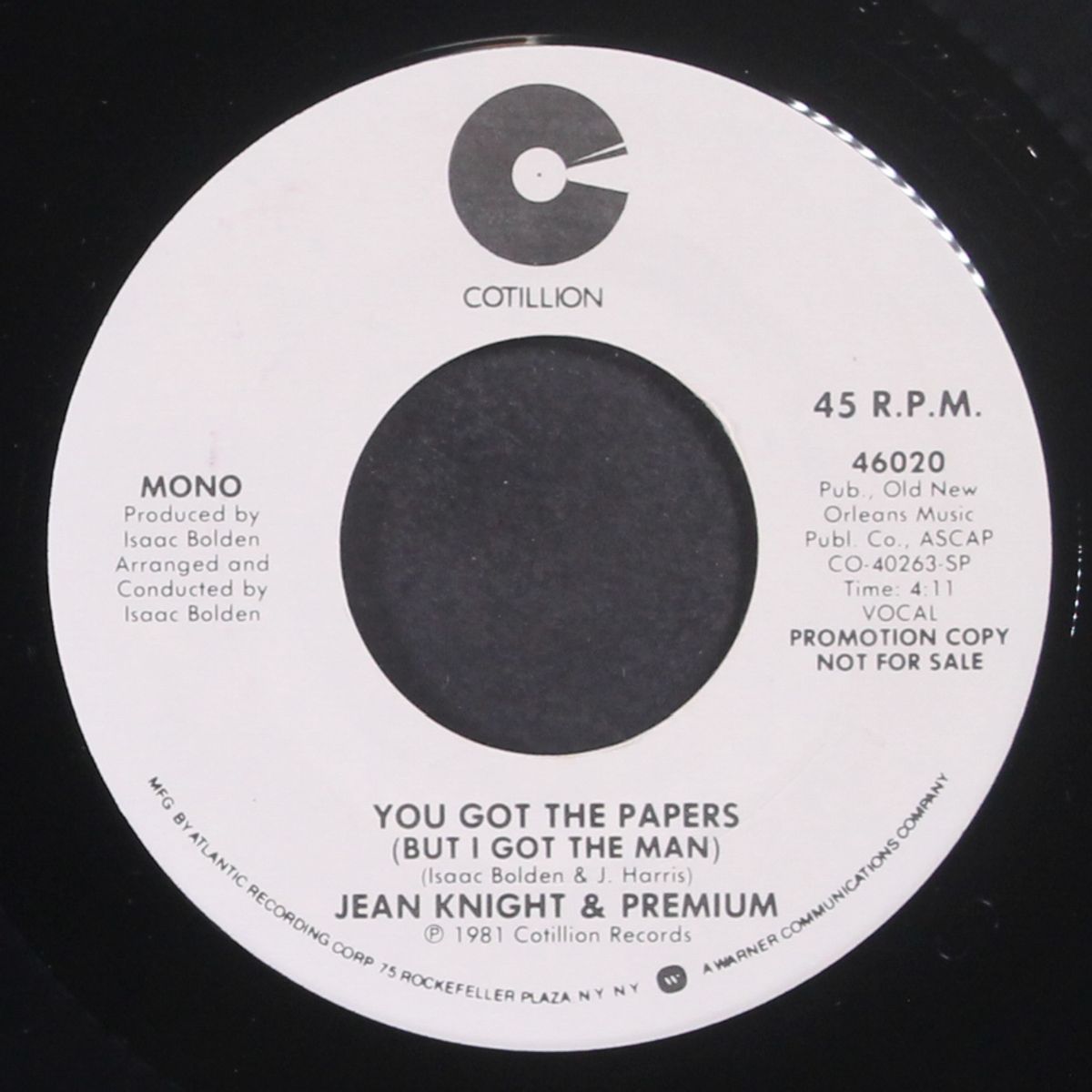 you got the papers / mono by JEAN KNIGHT