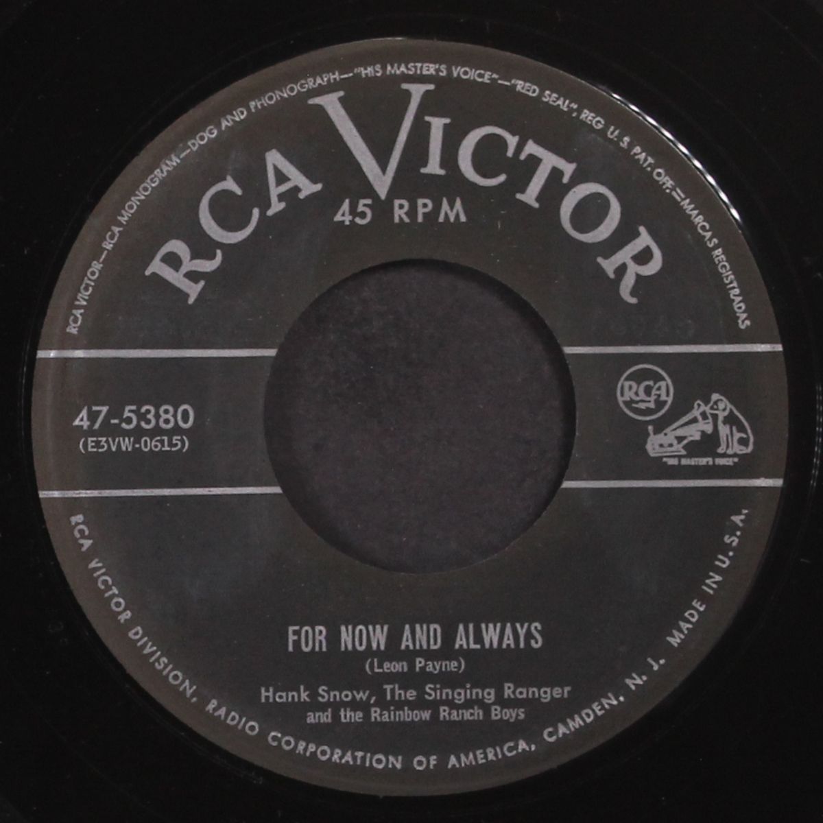 for now and always by HANK SNOW
