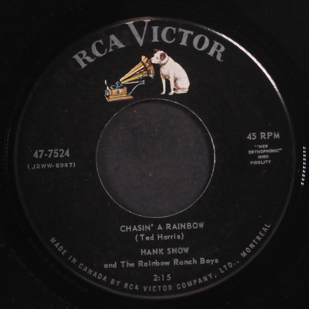 chasin' a rainbow by HANK SNOW