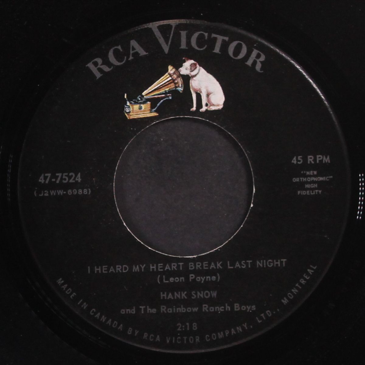 chasin' a rainbow by HANK SNOW
