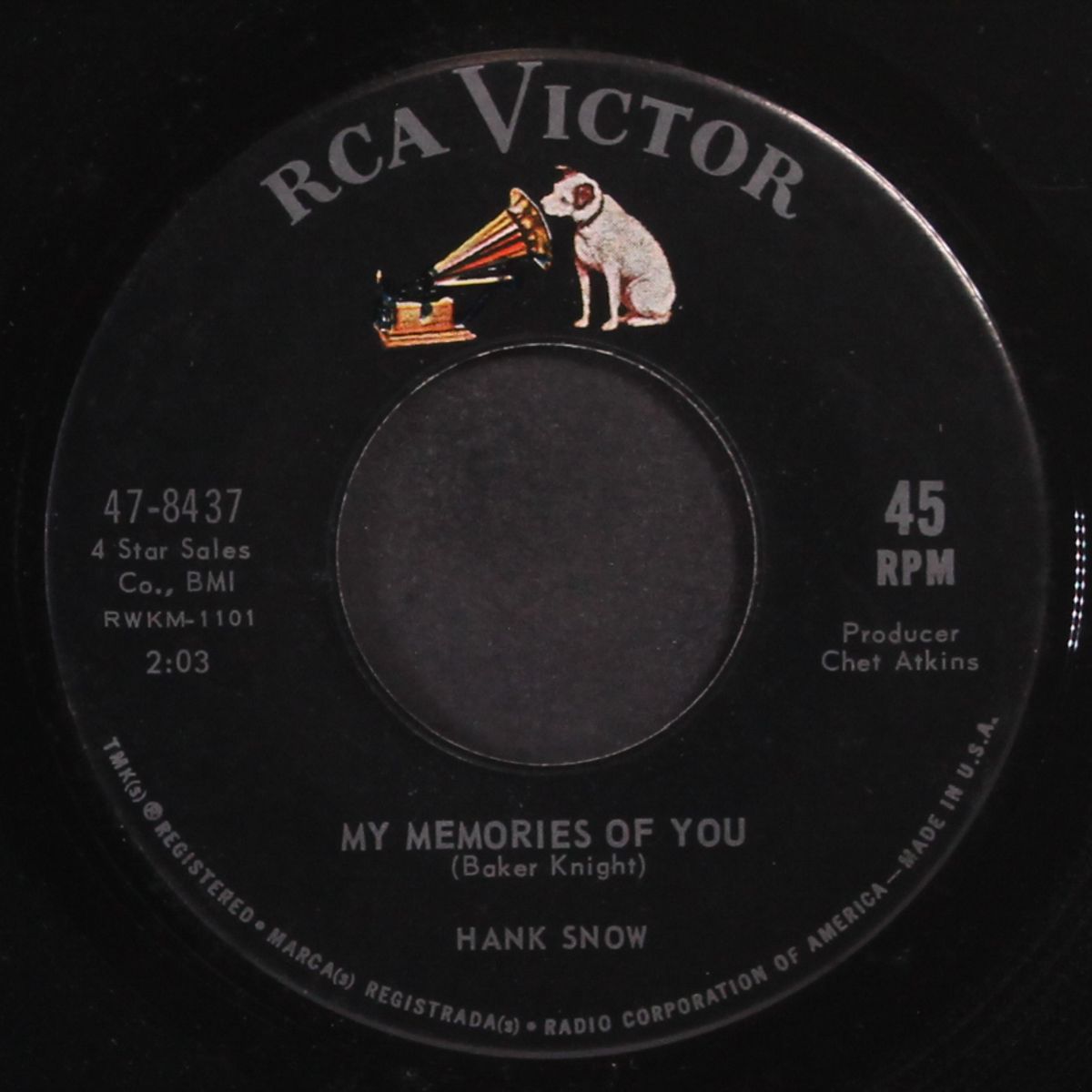 my memories of you / ninety days by HANK SNOW