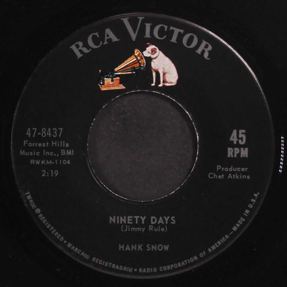 my memories of you / ninety days by HANK SNOW