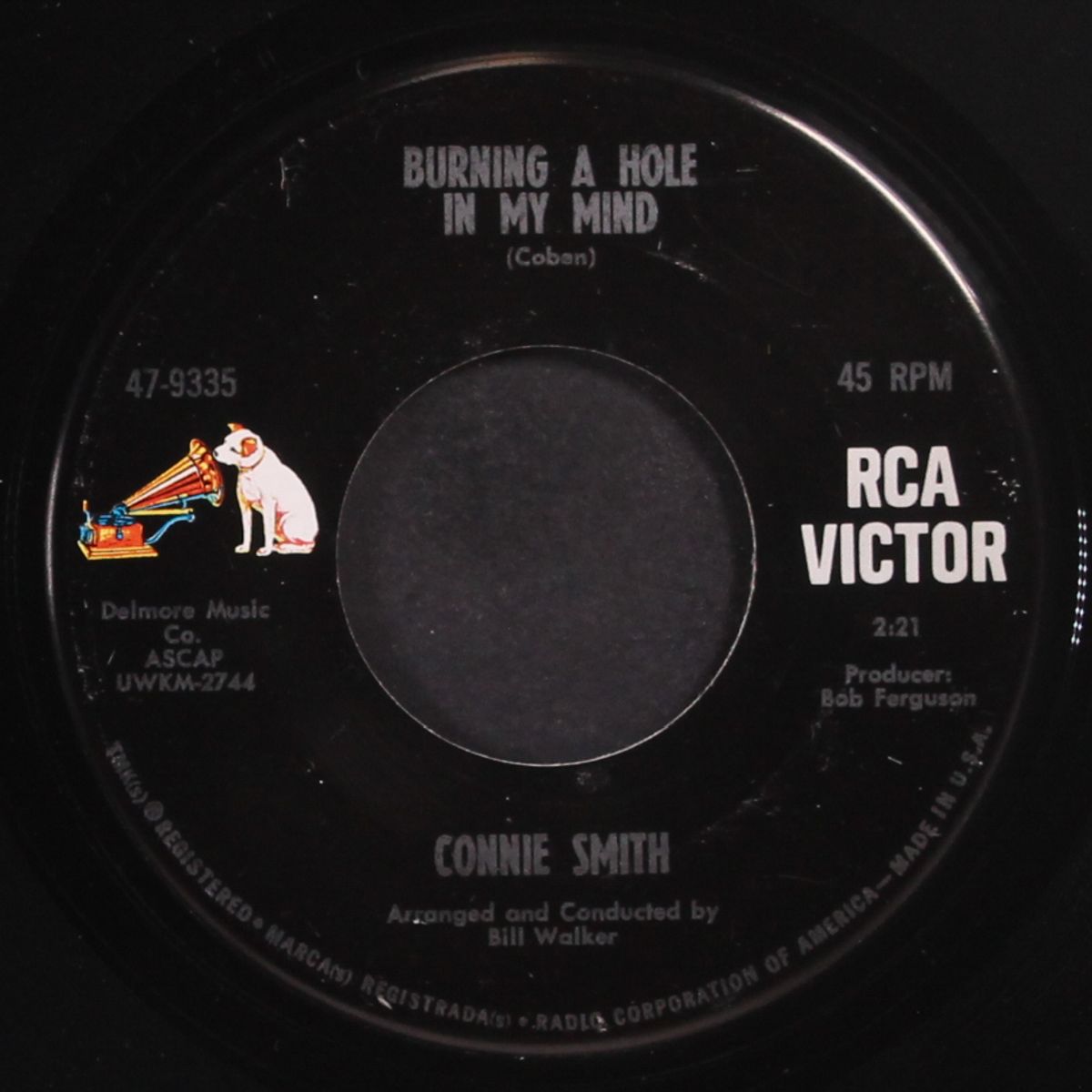 burning a hole in my mind by CONNIE SMITH