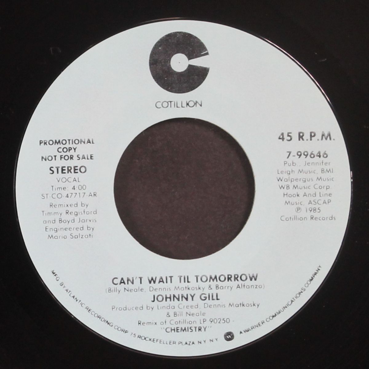 can't wait til tomorrow / same by JOHNNY GILL