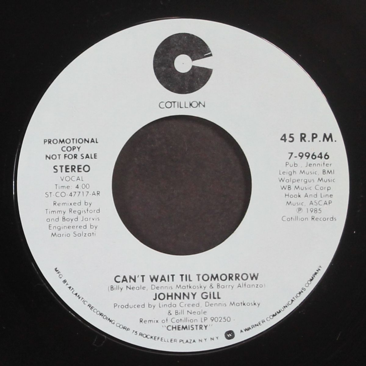 can't wait til tomorrow / same by JOHNNY GILL