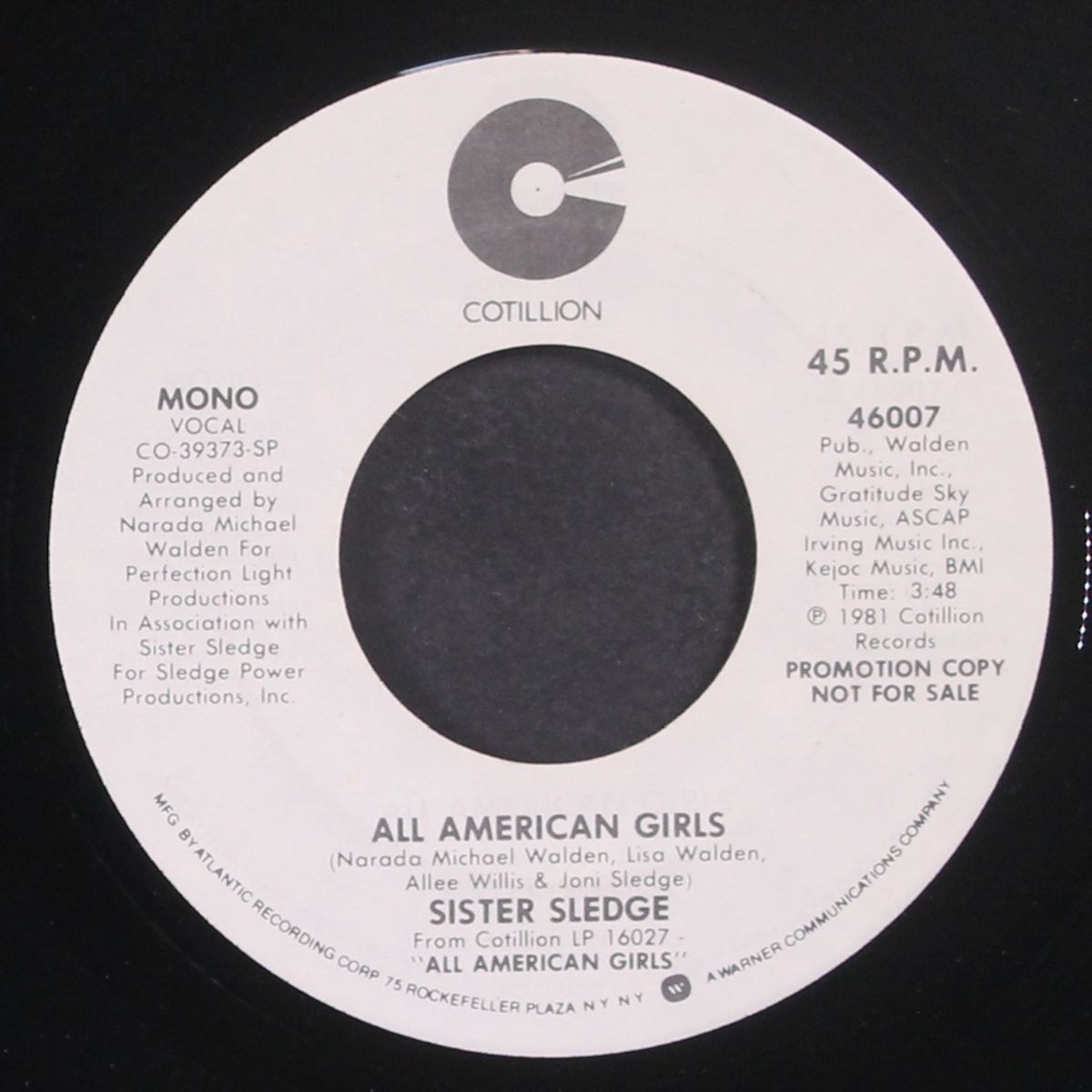 all american girls / mono by SISTER SLEDGE