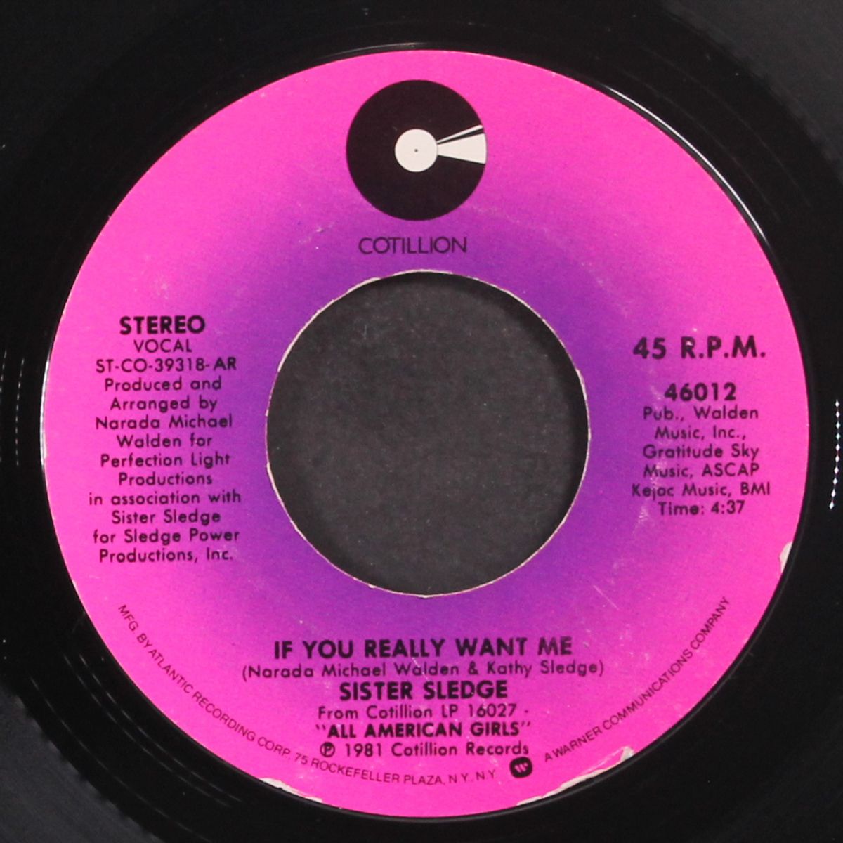 next time you'll know / if you really want me by SISTER SLEDGE