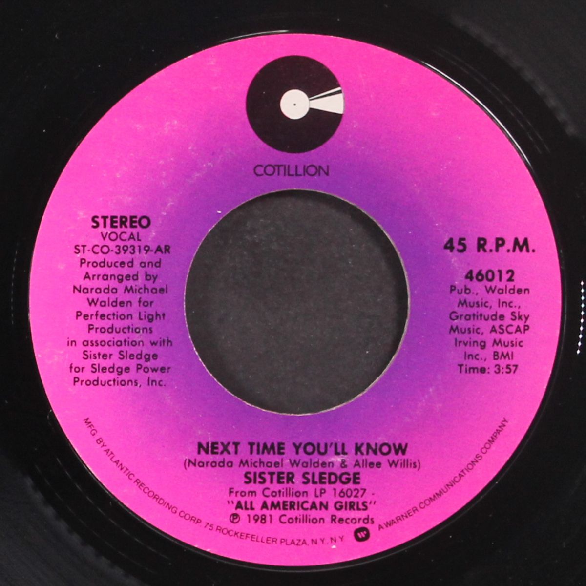 next time you'll know / if you really want me by SISTER SLEDGE
