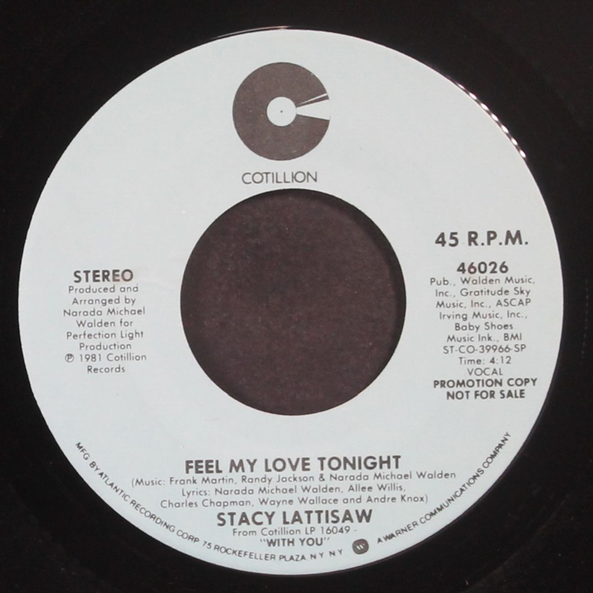 feel my love tonight / mono by STACY LATTISAW