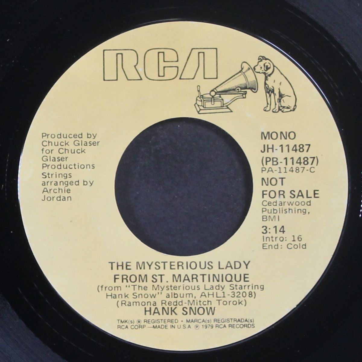 the mysterious lady from st. martinque / mono by HANK SNOW