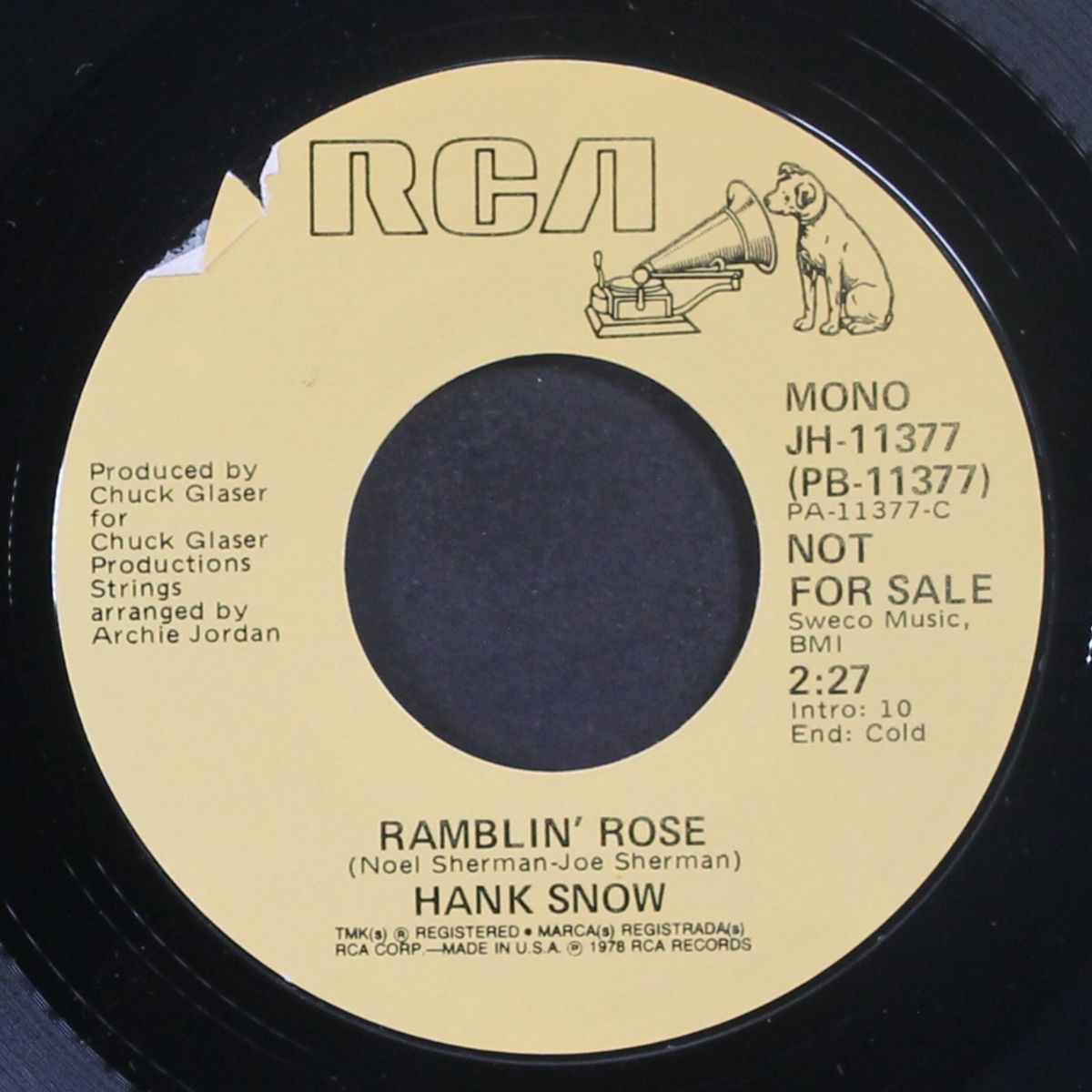 ramblin' rose / mono by HANK SNOW