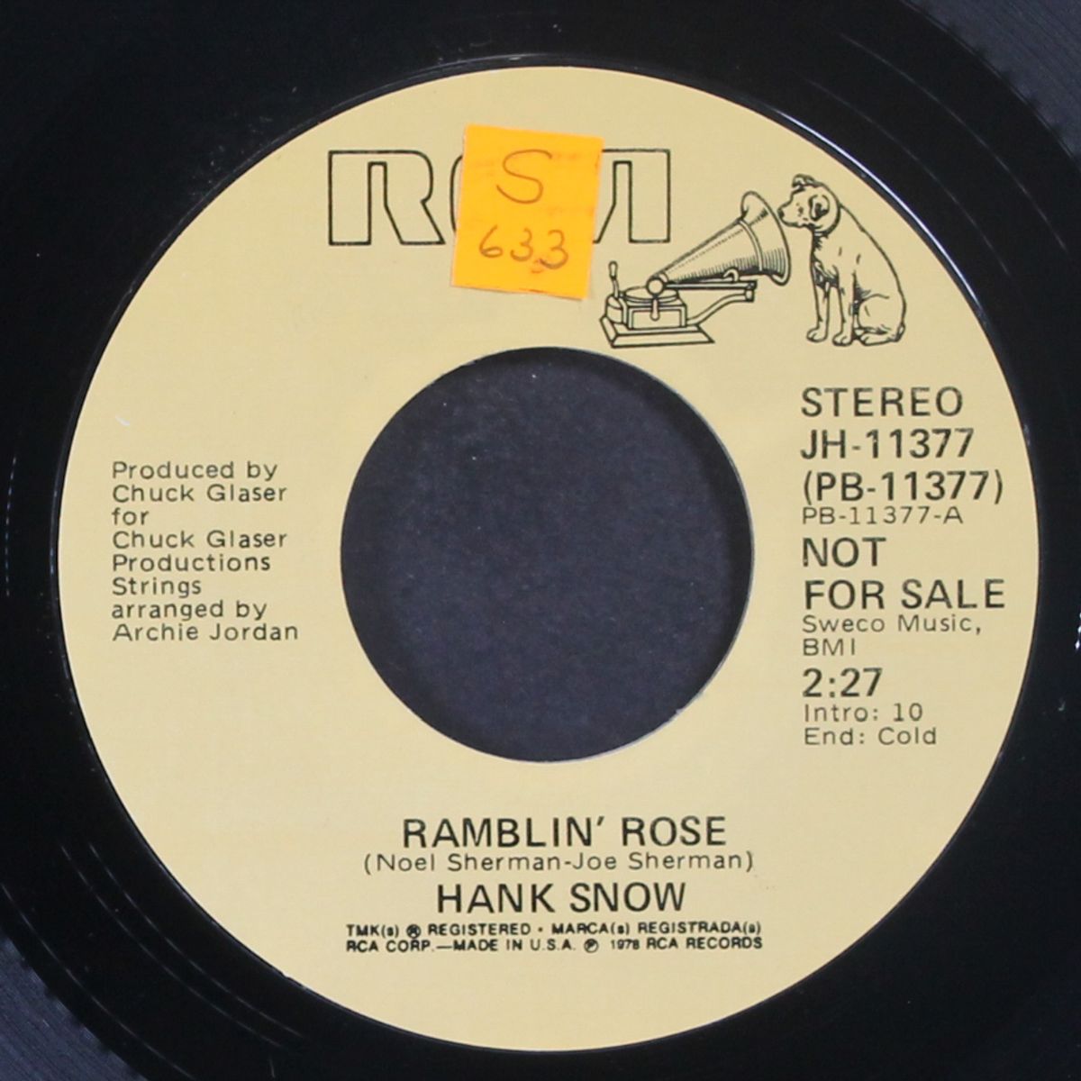 ramblin' rose / mono by HANK SNOW